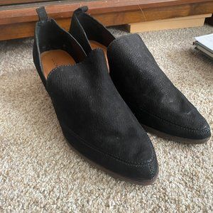 Lucky Brand Womens Mahzan Chop-Out Khaki Booties Size 9